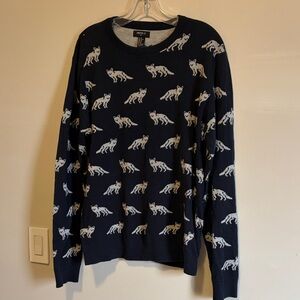 Forever 21 Men’s Coyote Print Sweater